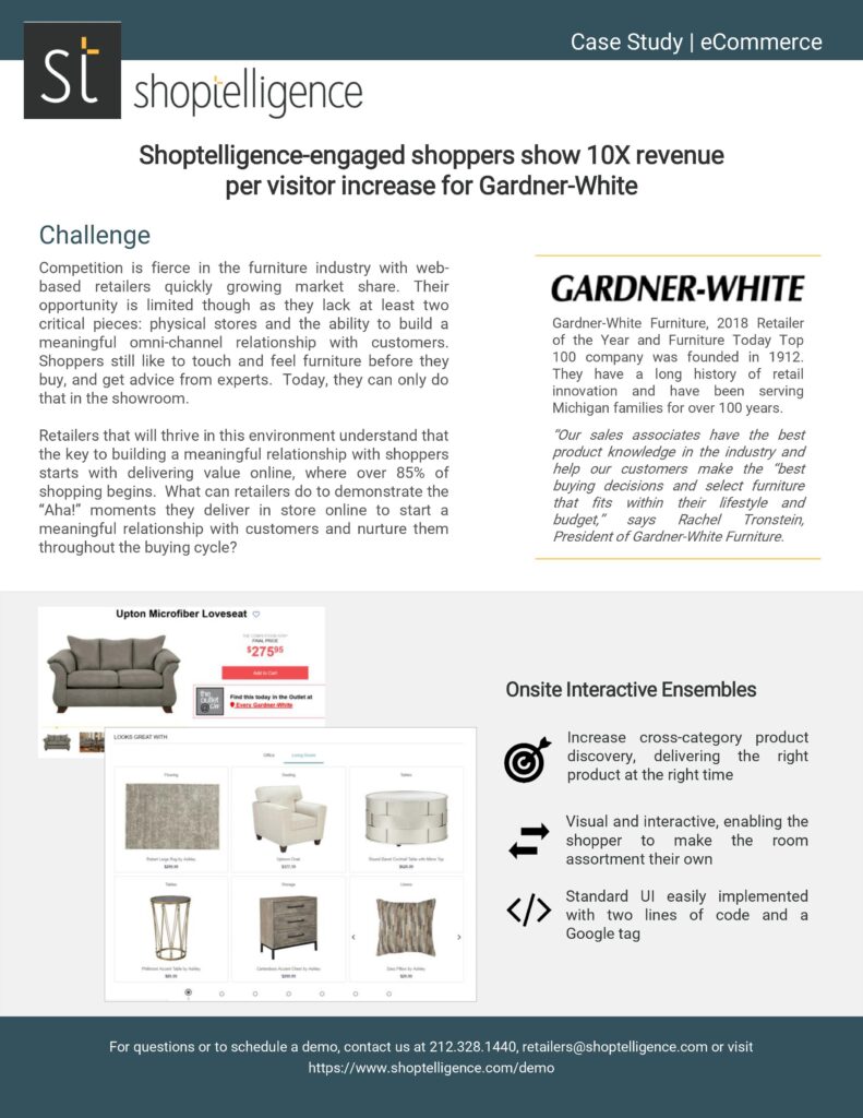 GardnerWhite Furniture Case Study Shoptelligence
