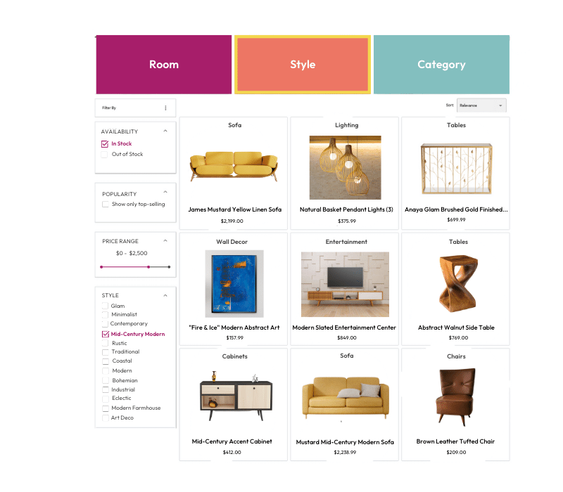 Shop by Category (eComm STyle Experience)